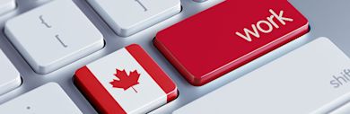 A key in the keyboard with Canadian flag and the enter key next to it reads work.