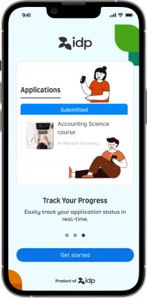 Track your applications screen in the IDP Live App