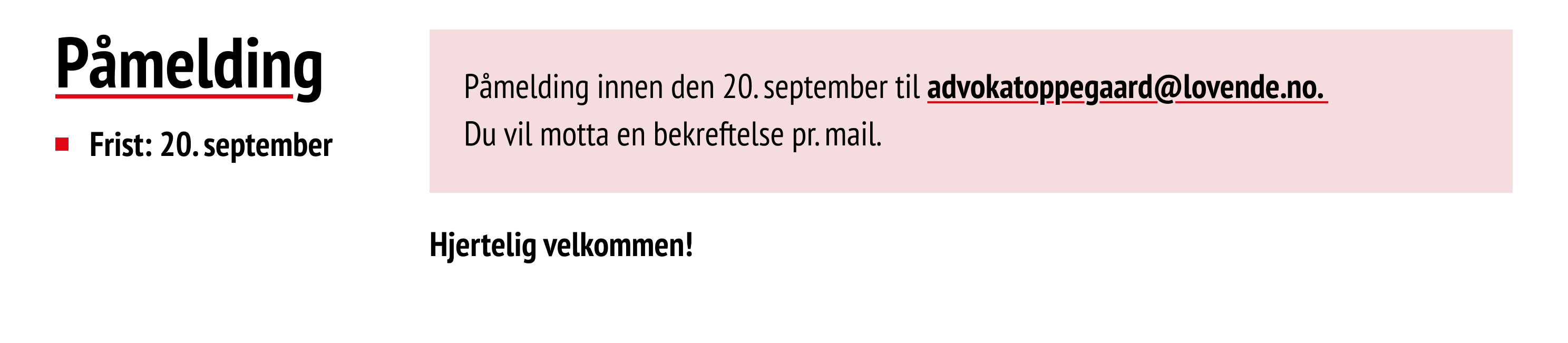 Lovende Event Invite