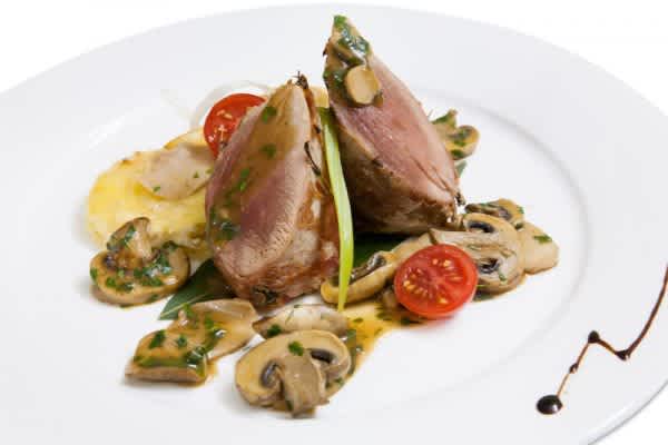 Duck Breast with mushrooms
