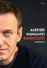 Muotokuva Aleksej Navalnyista, siniset silmät, tumma tausta.