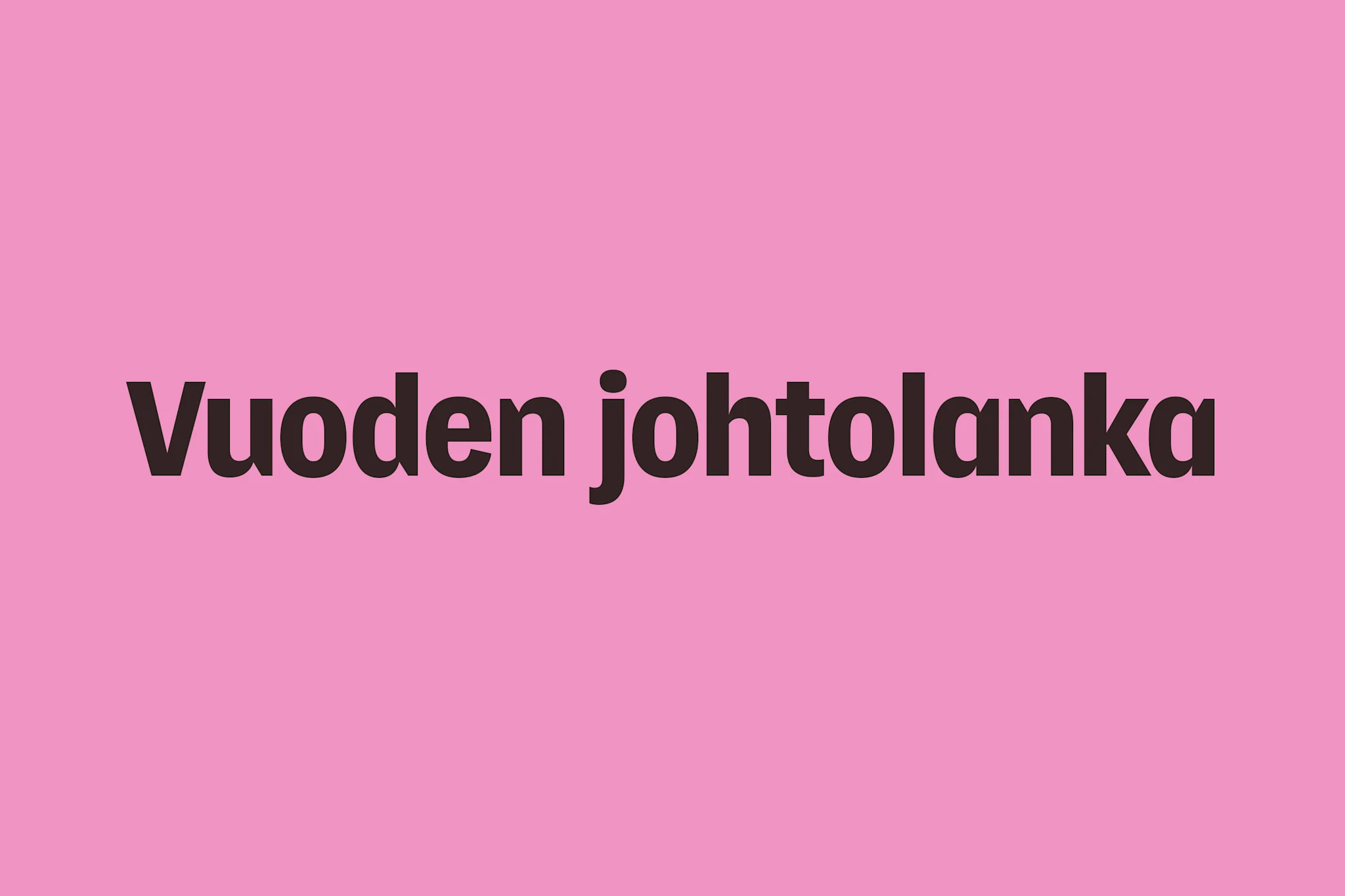 Vuoden johtolanka