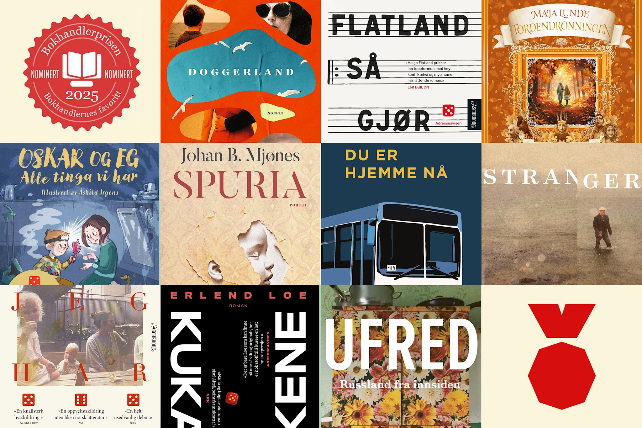 Bokhandlerprisen 2025 - de nominerte