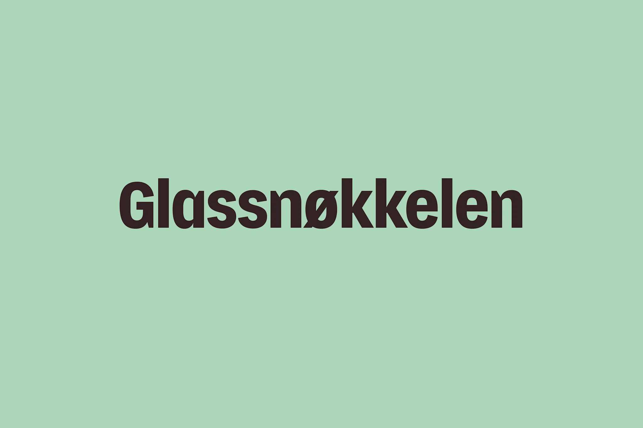 Glassnøkkelen - beste nordiske krim