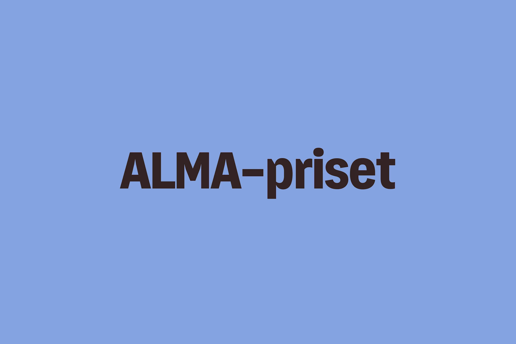 ALMA-priset text
