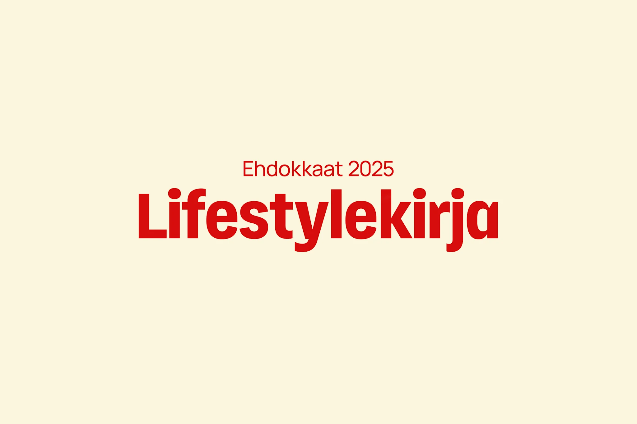 Ehdokkaat: Adlibris-palkinto 2025 – Vuoden lifestylekirja