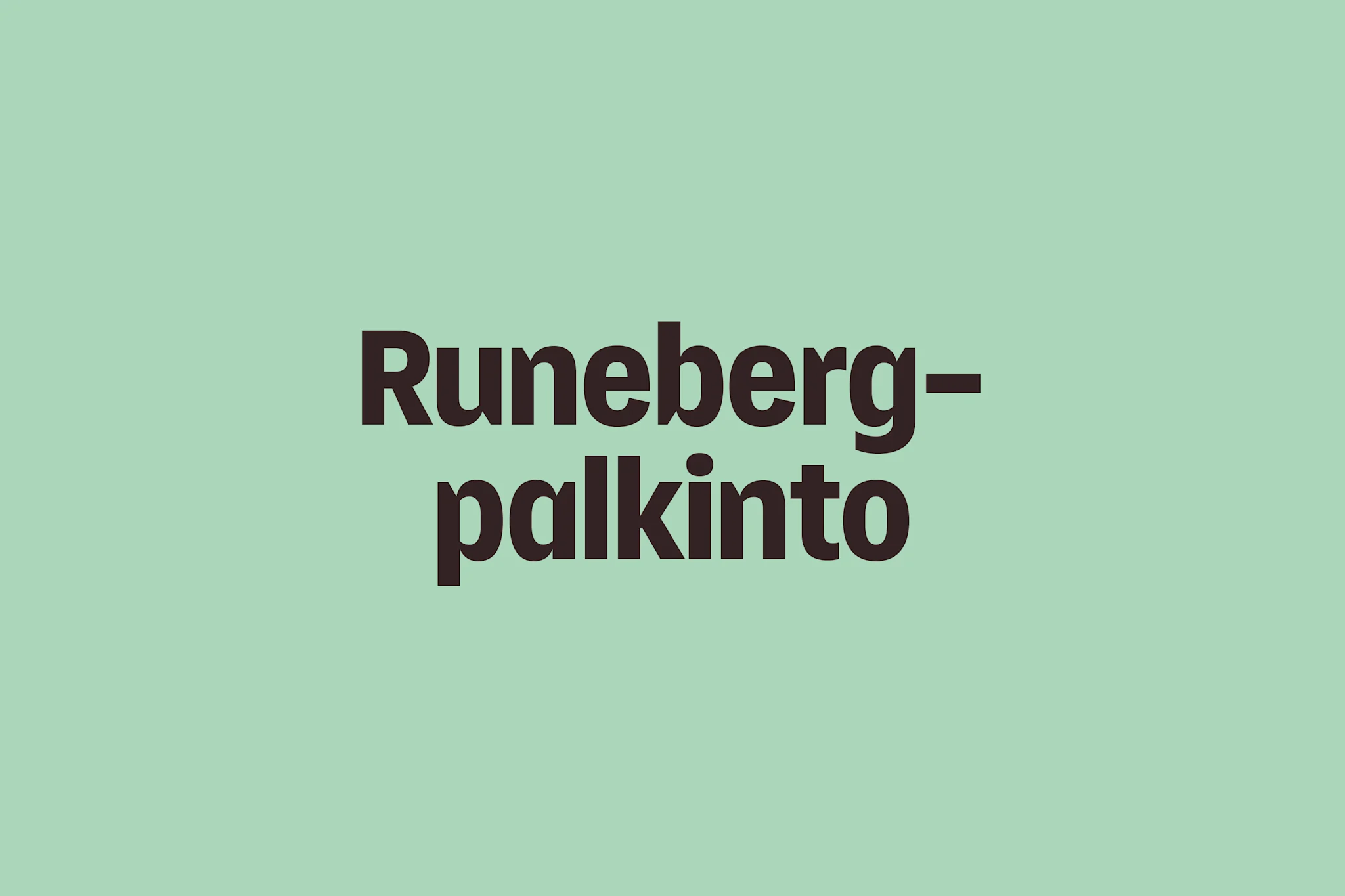 Runeberg-palkinto