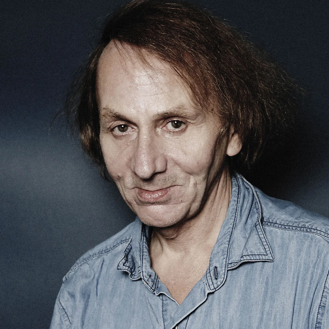 Författarporträtt på Michel Houellebecq