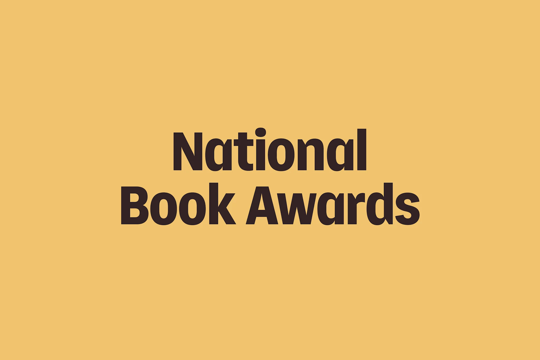 National Book Awards