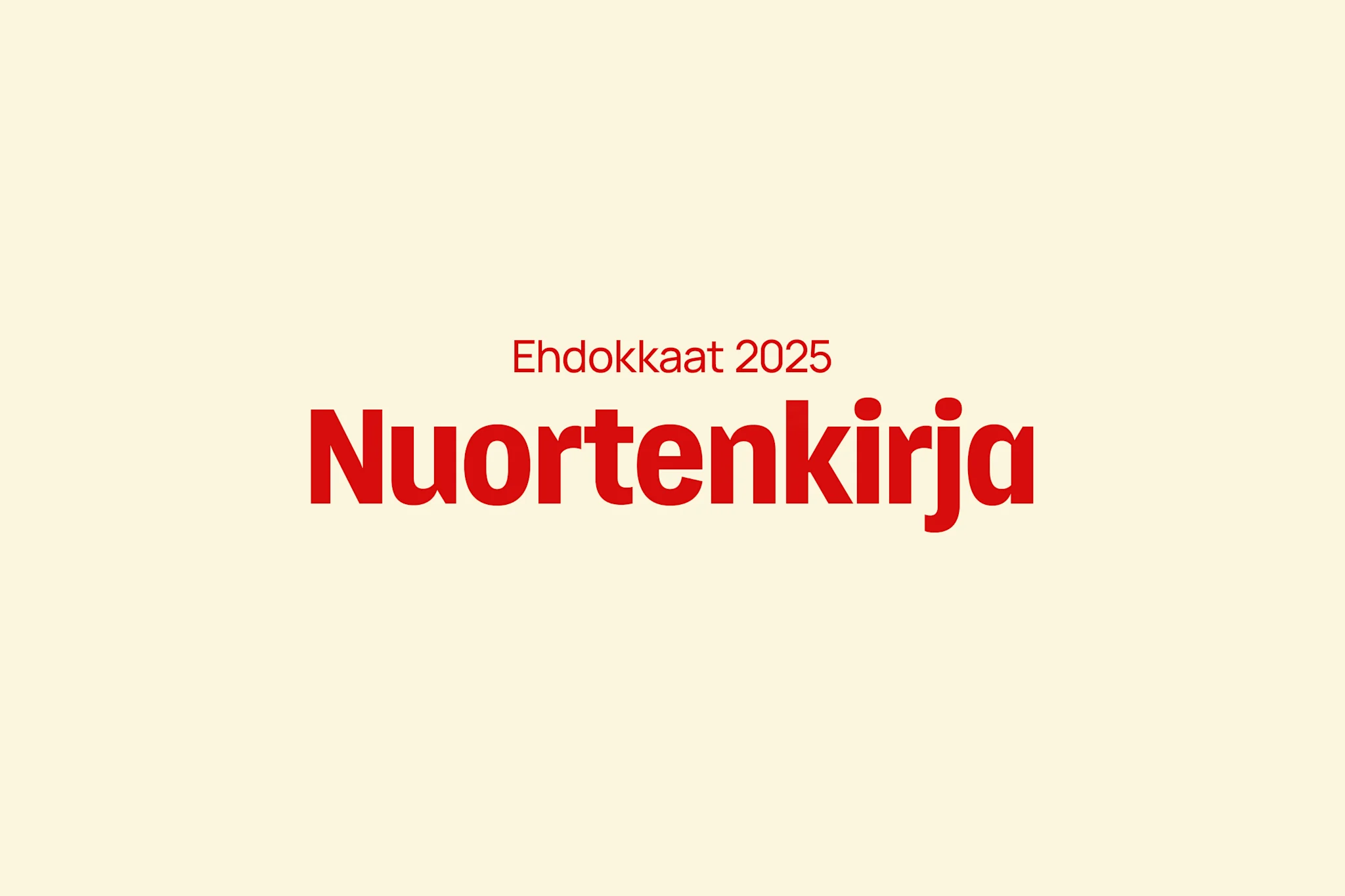 Ehdokkaat: Adlibris-palkinto 2025 – Vuoden nuortenkirja