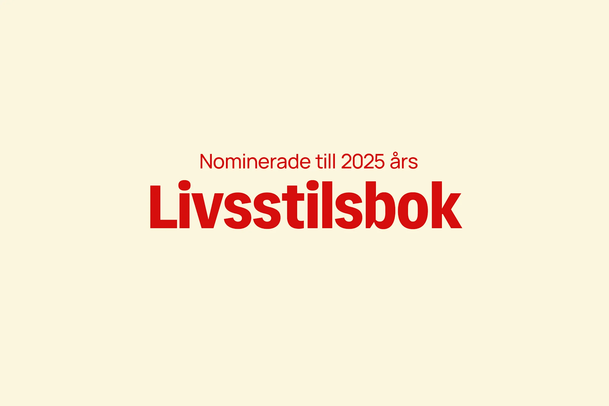 Adlibrispriset 2025 Nominerade i Årets livsstilsbok