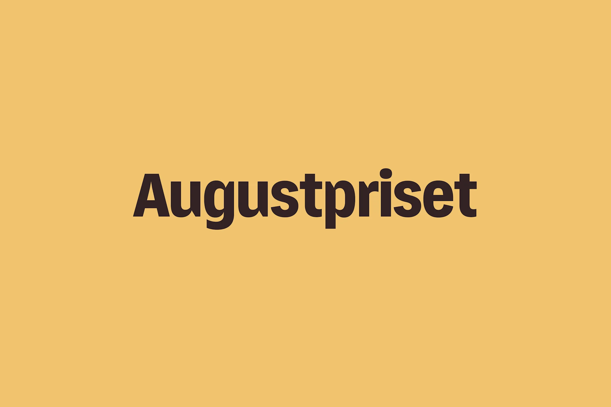Augustpriset text