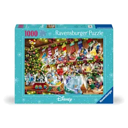 Pakke med et 1000-bits Disney-julepuslespill fra Ravensburger.