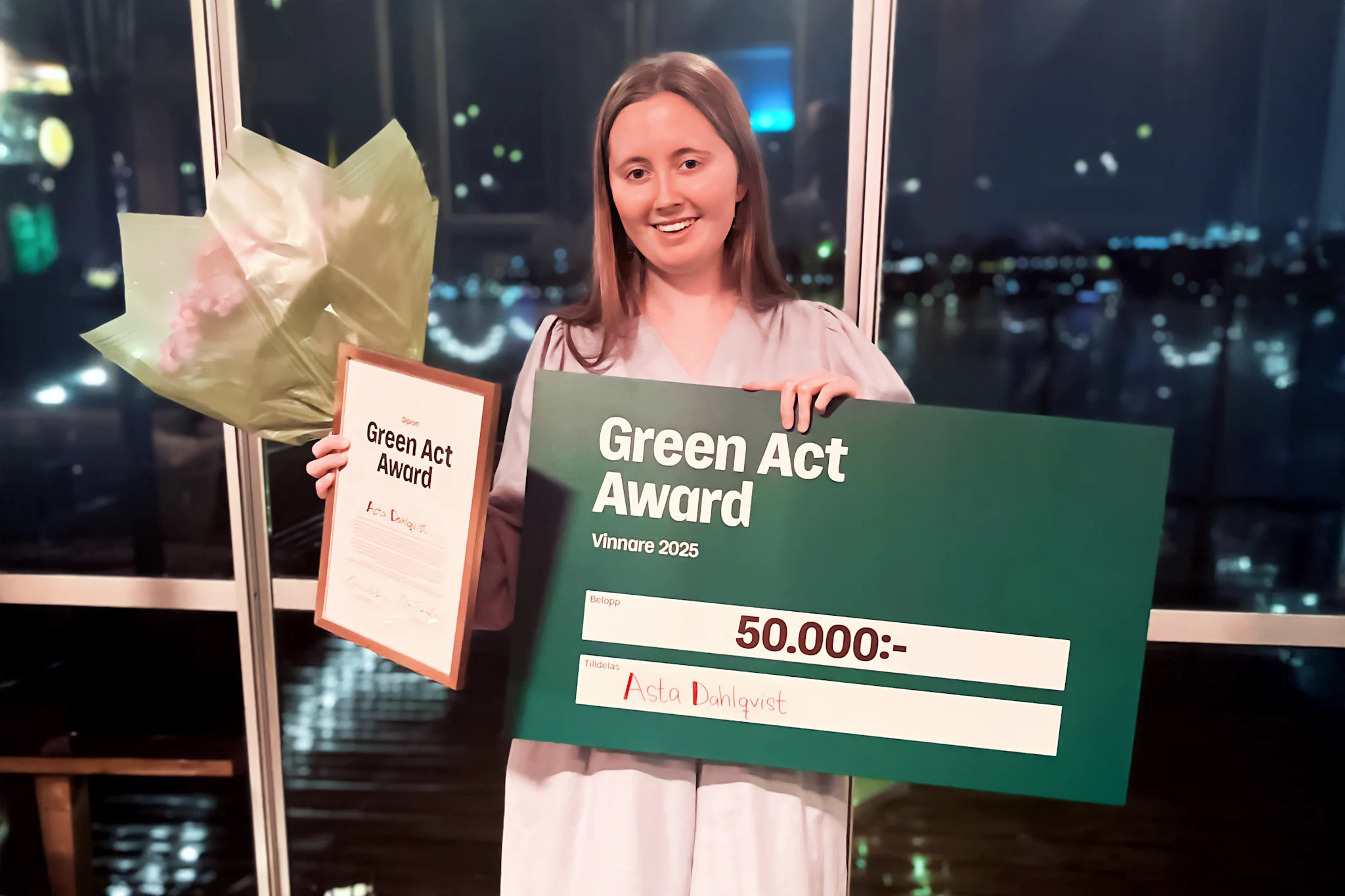 Asta Dahlqvist, Green Act Awards -stipendiat 2025