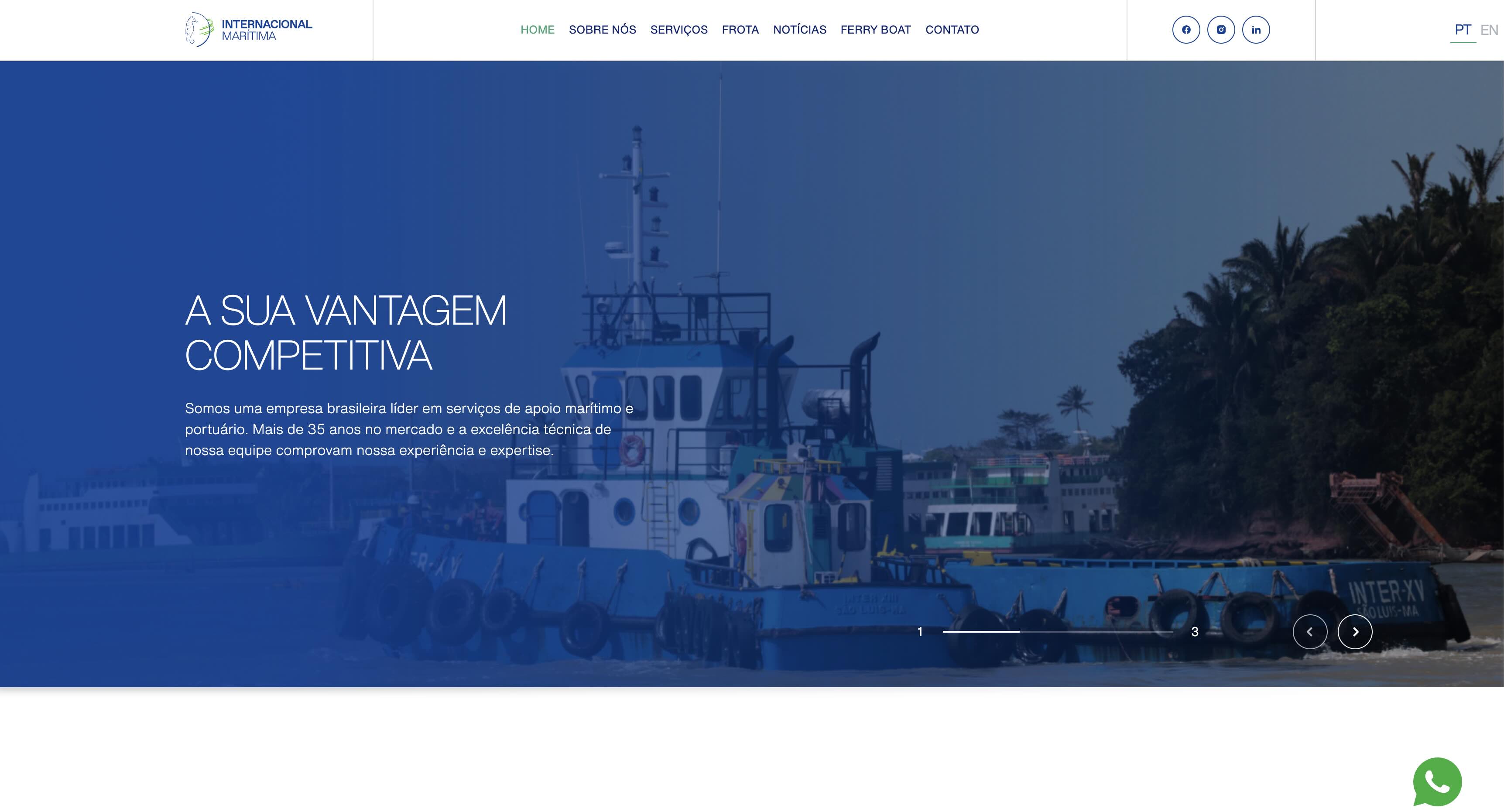 Banner Internacional Marítima