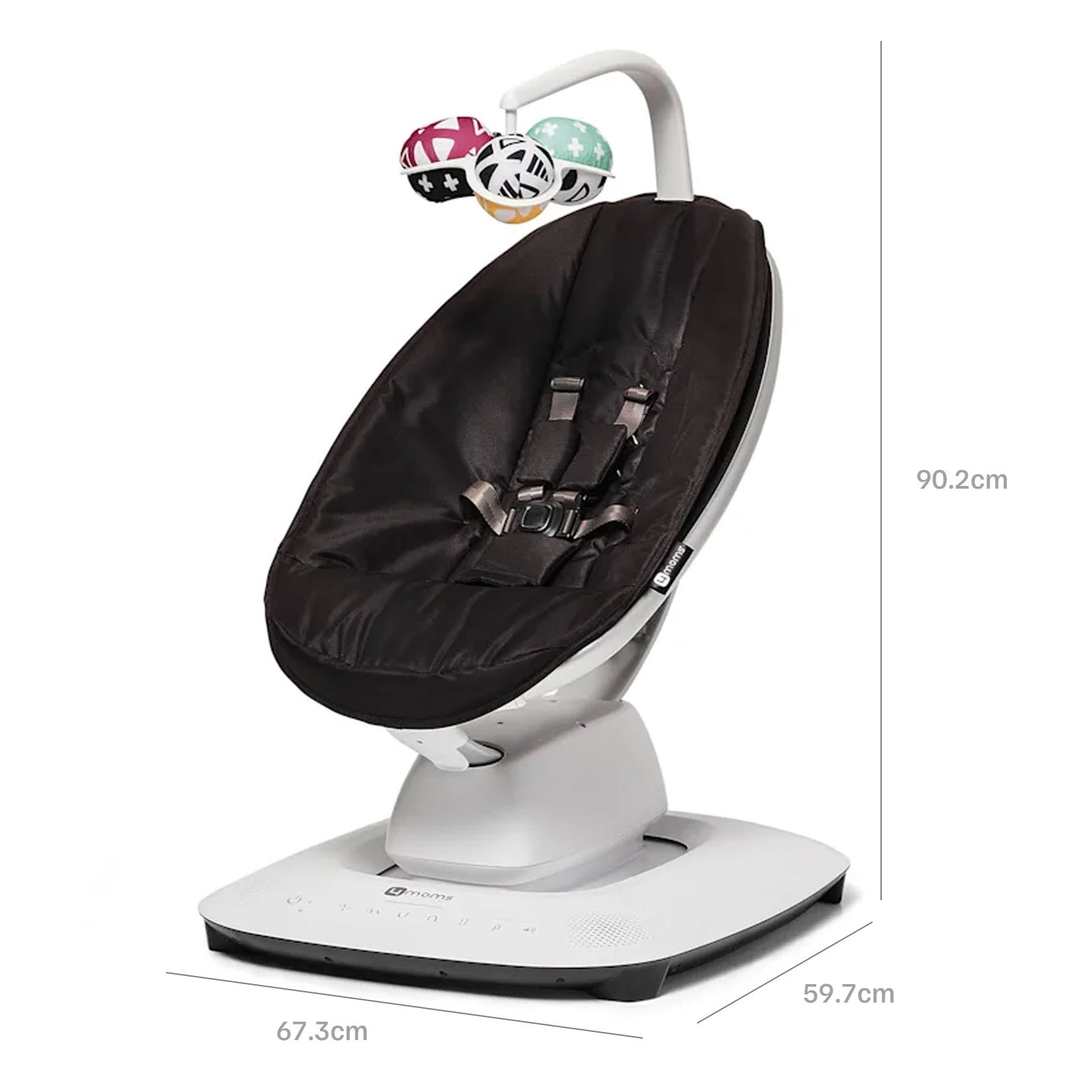 4Moms MamaRoo 5 Baby Swing Rocker – Black | The Nursery Store