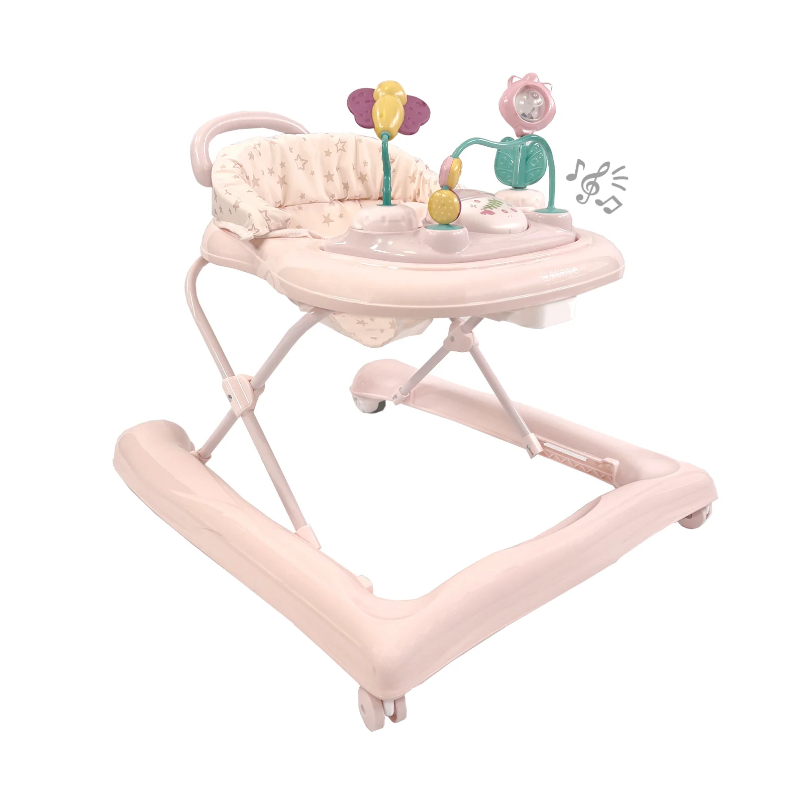 Puggle In the Garden Speedy 2 in 1 Baby Walker Special Edition Scattered Stars Pink The Nursery Store