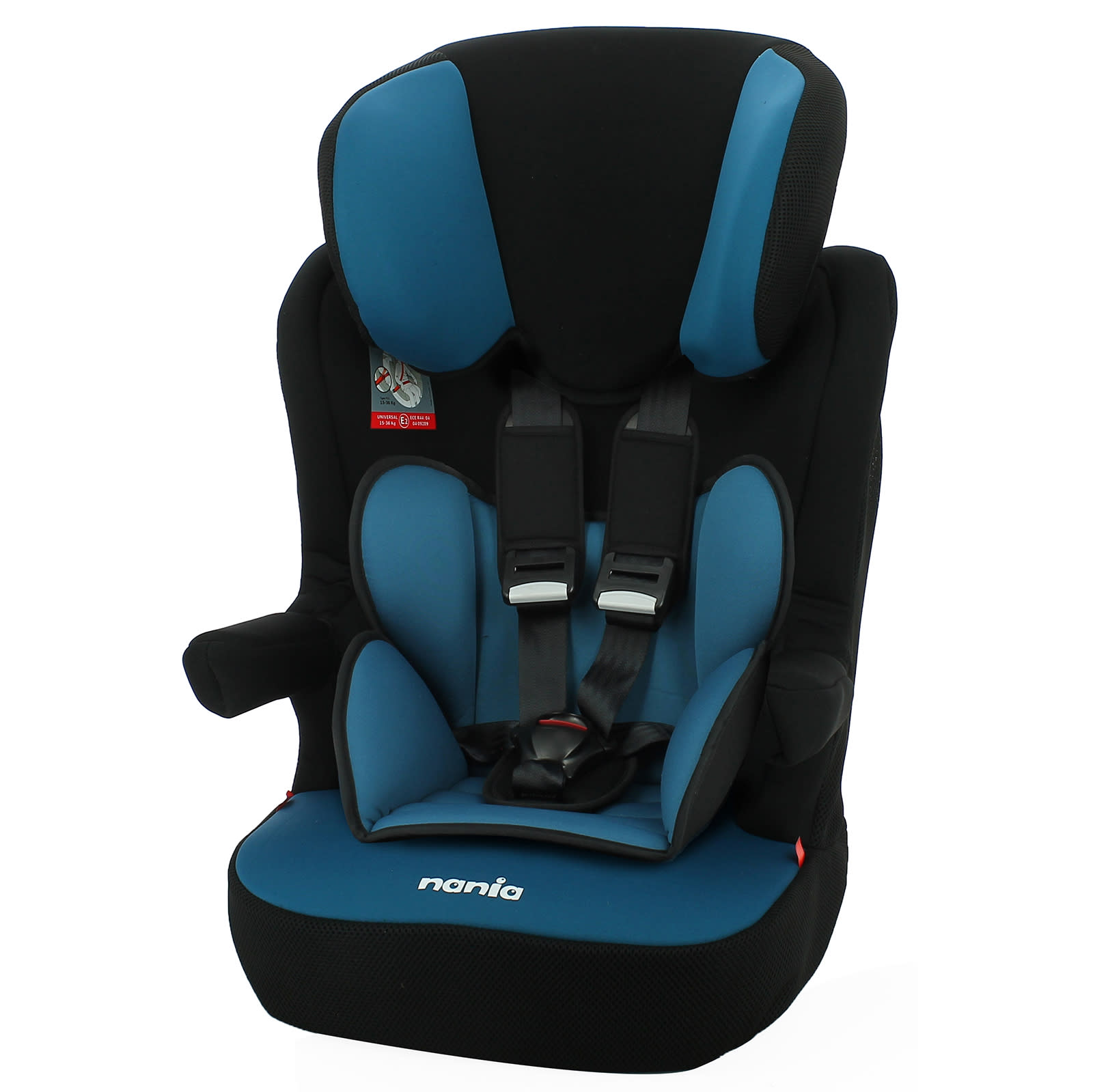 Nania Imax Access Group 1 2 3 High Back Booster Car Seat with Harness Blue 9 months 12 years The Nursery Store