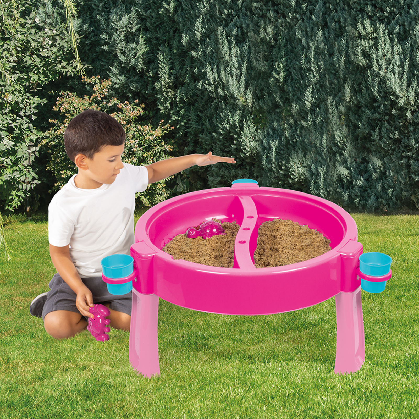Dolu Unicorn 3-in-1 Water Sand Activity Table Pink (2