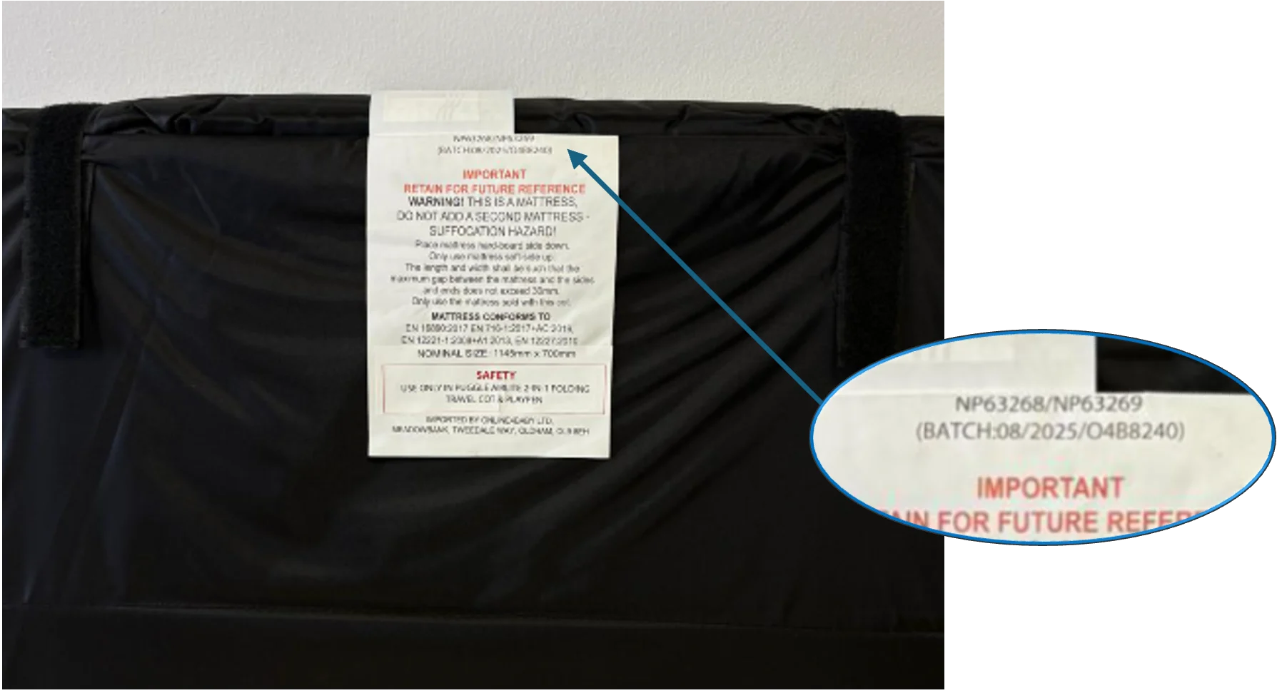 Batch code location