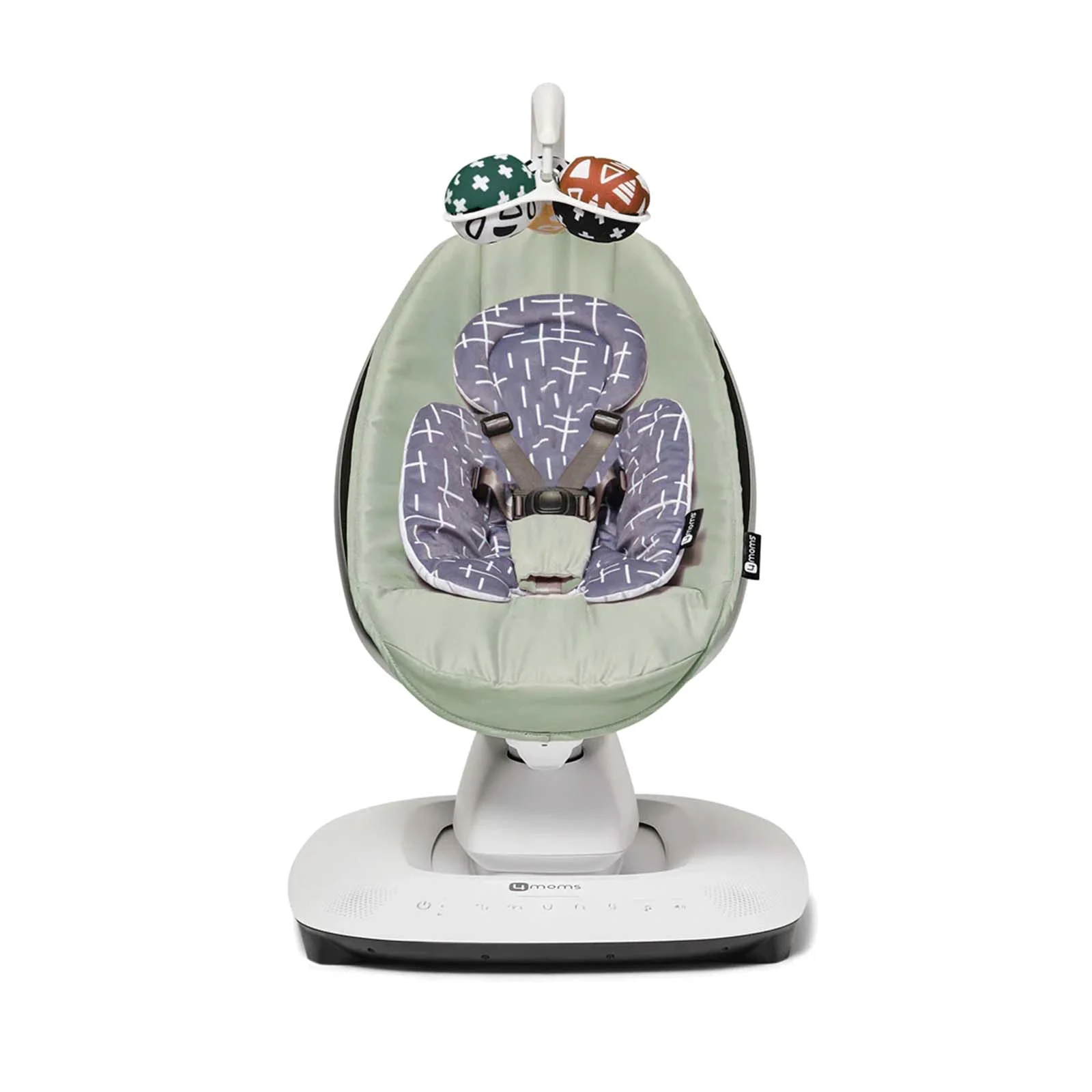 4Moms MamaRoo 5.0 with Newborn Insert – Sage/Grey | The Nursery Store