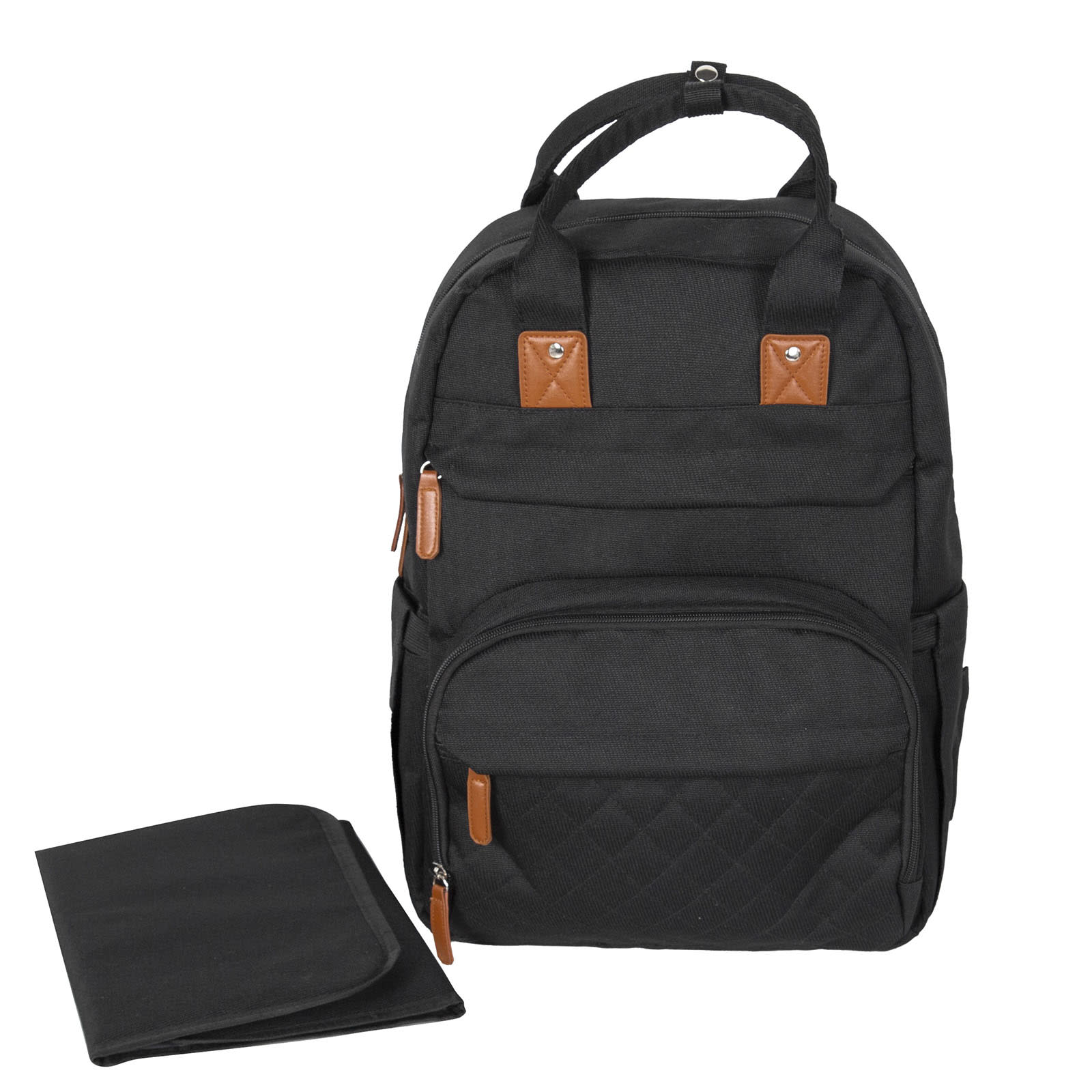 Black changing fashion backpack