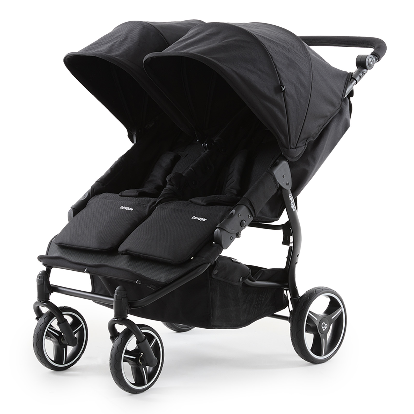 Slimline Twin Duo Compact Side Side Pushchair Storm