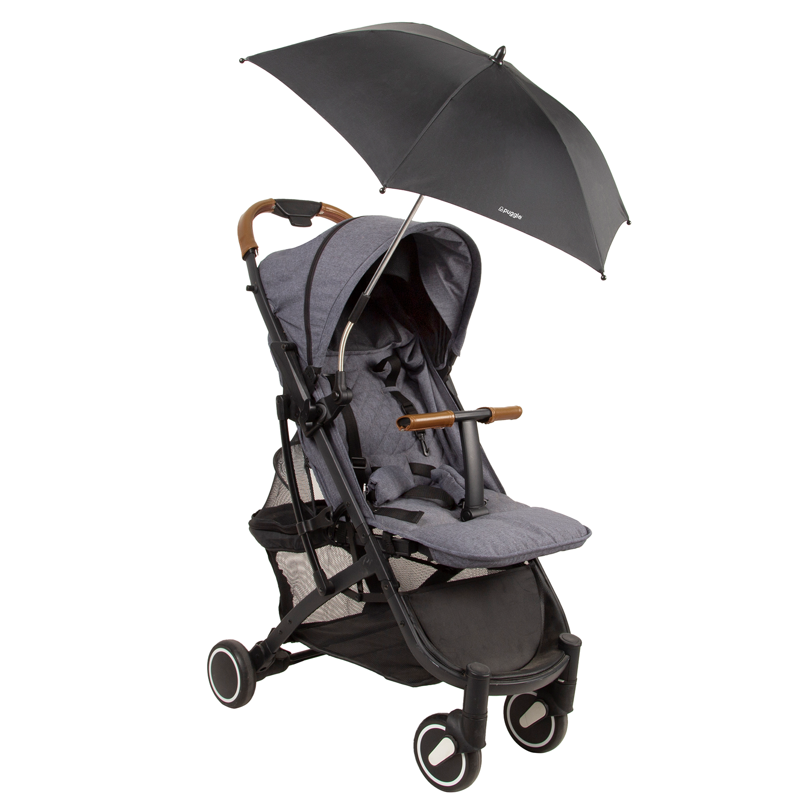 Puggle Universal Pushchair Sun Parasol Black The Nursery Store