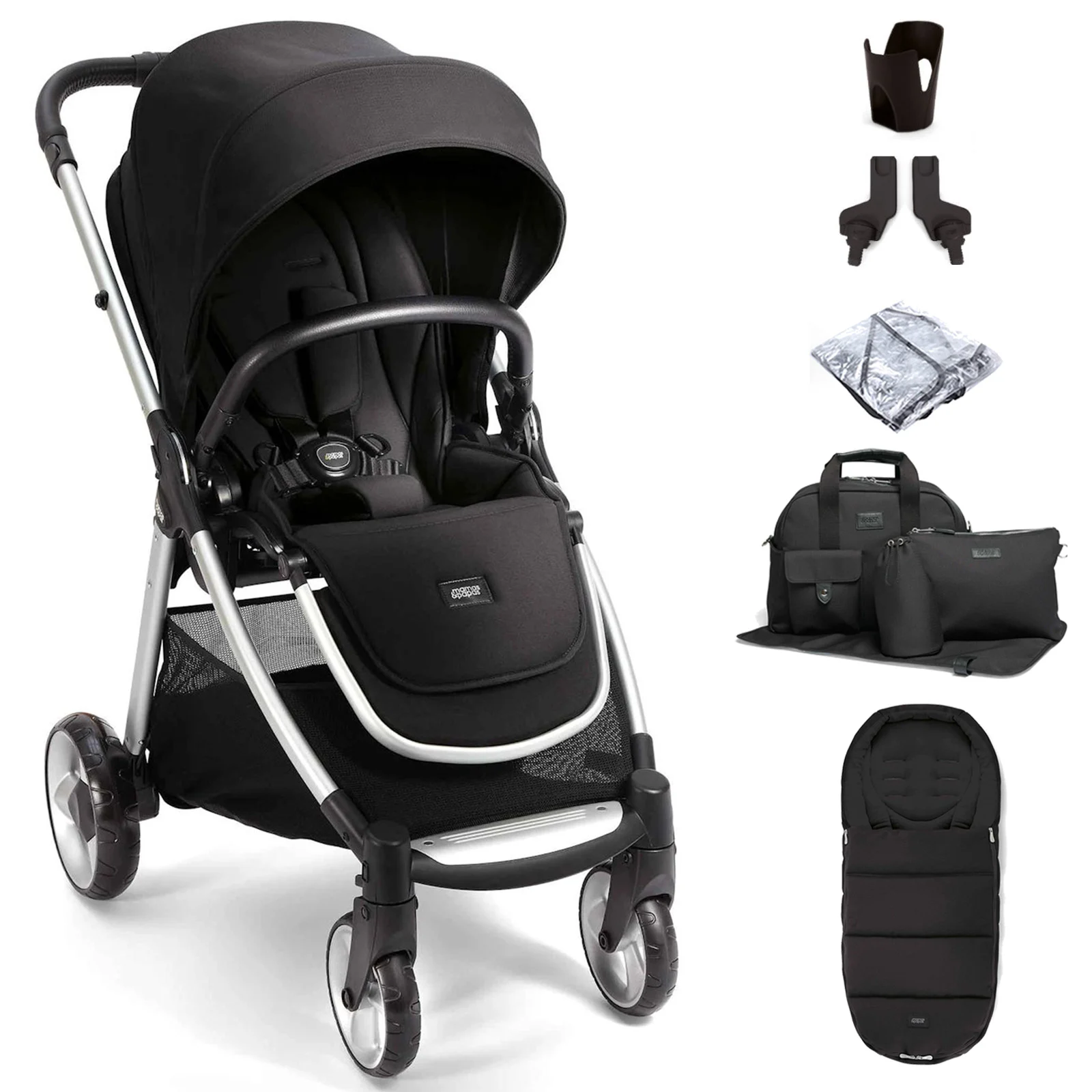 Mamas Papas Flip XT2 Pushchair with Accessories Black The Nursery Store