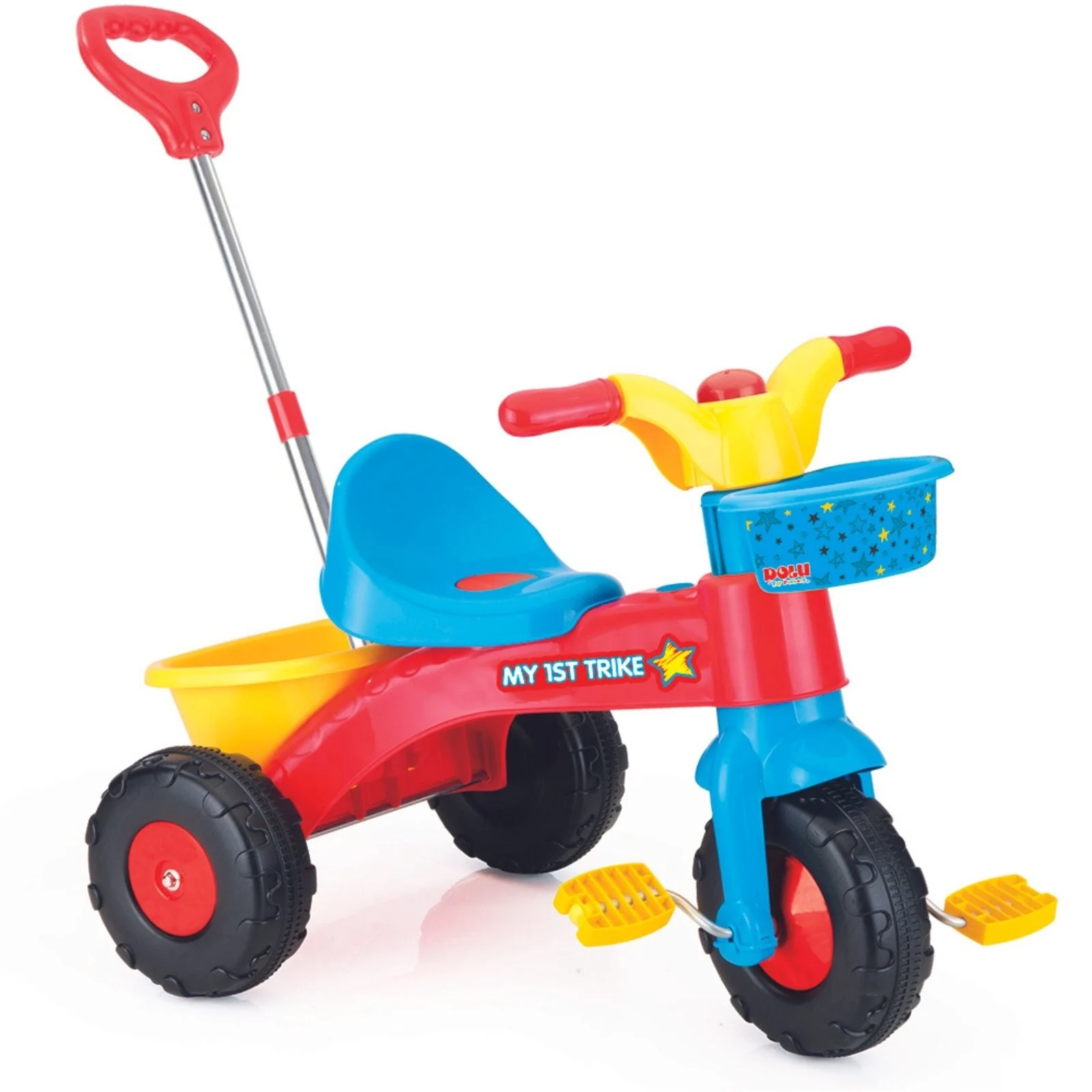 Toddler 3 Wheeler My First Trike with Parent Handle Multicoloured 2 6 Years The Nursery Store