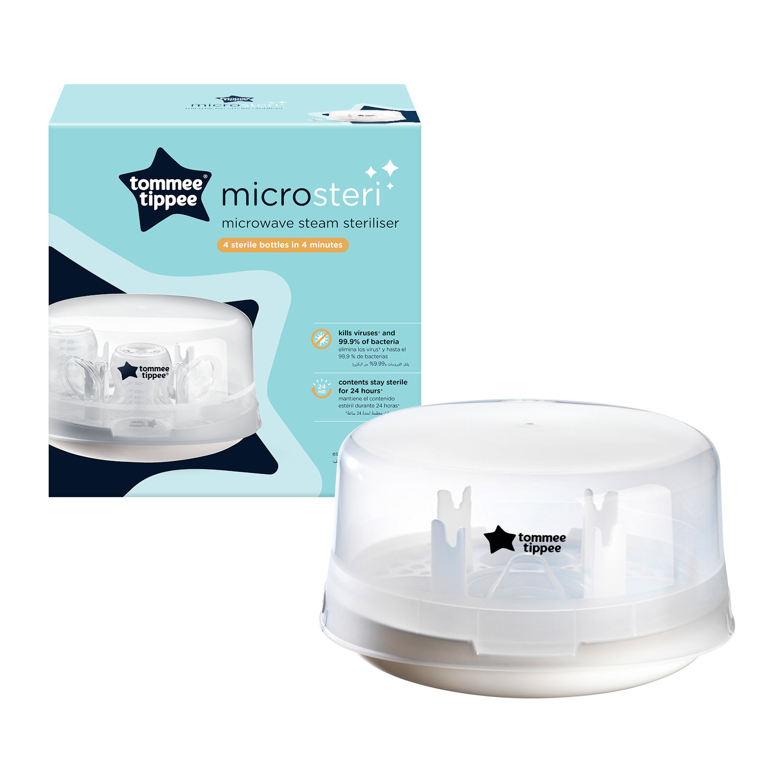 bottle steriliser tommee tippee grey steriliser