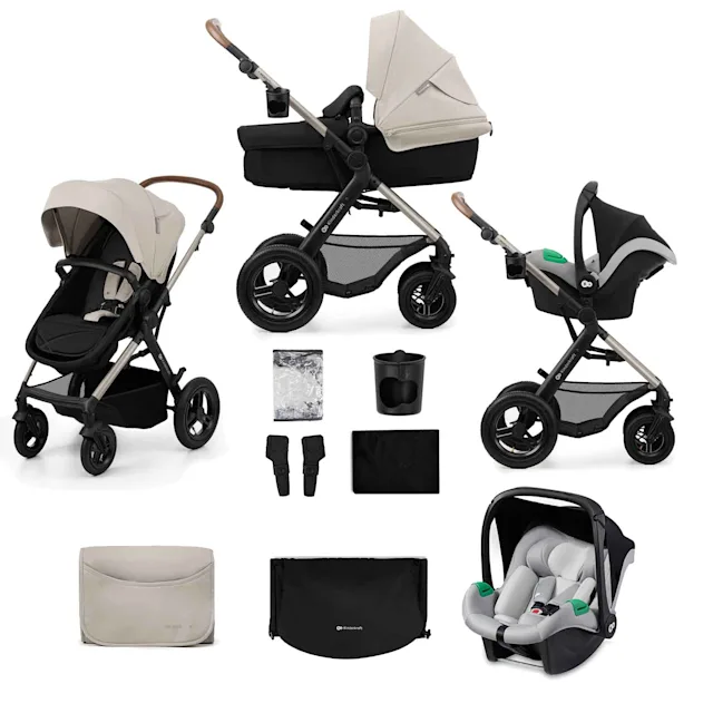 Kinderkraft Prime 3 3-in-1 with Mink Pro - Dark Green | The Nursery Store