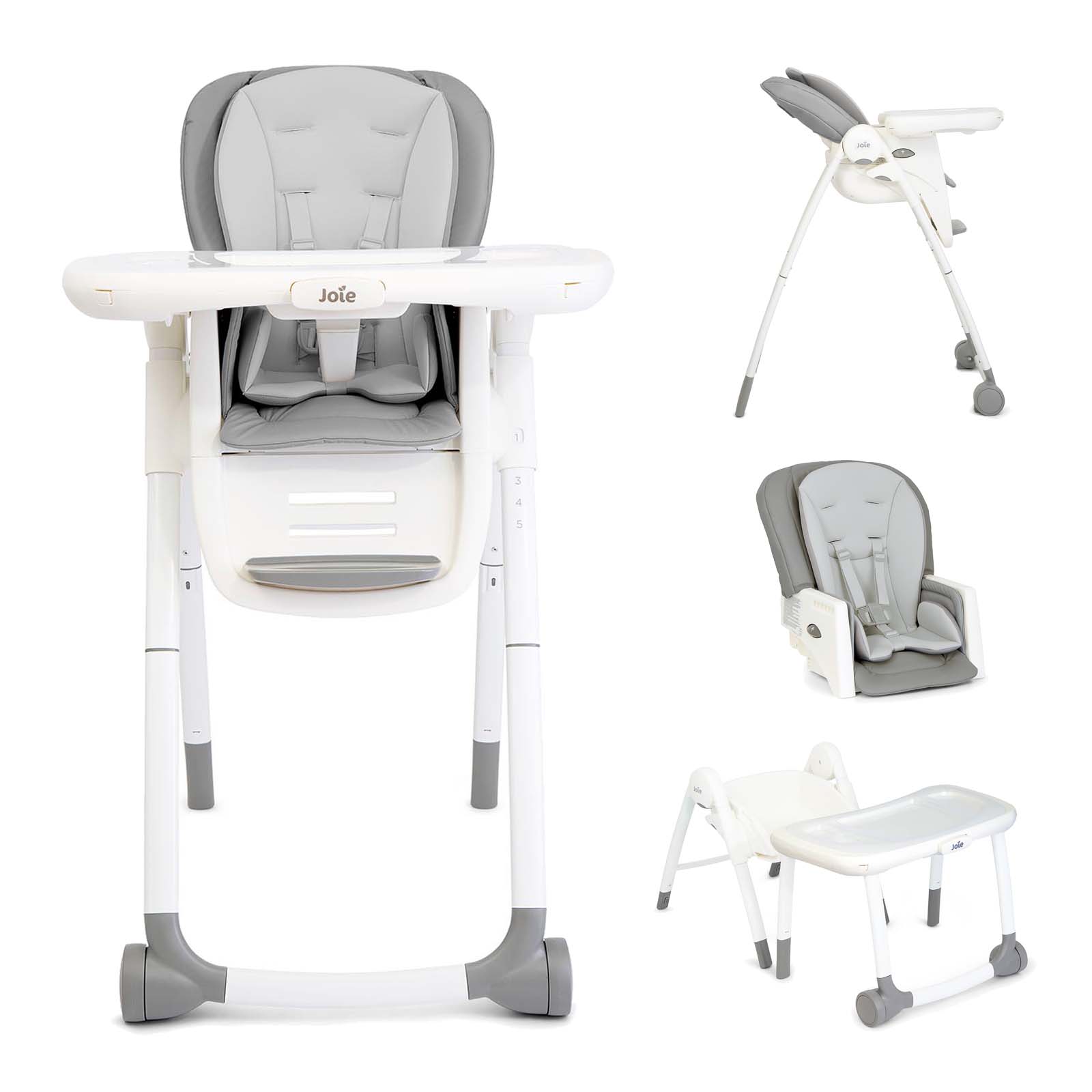 Joie Multiply 6-in-1 Folding Highchair - Arctic | The Nursery Store