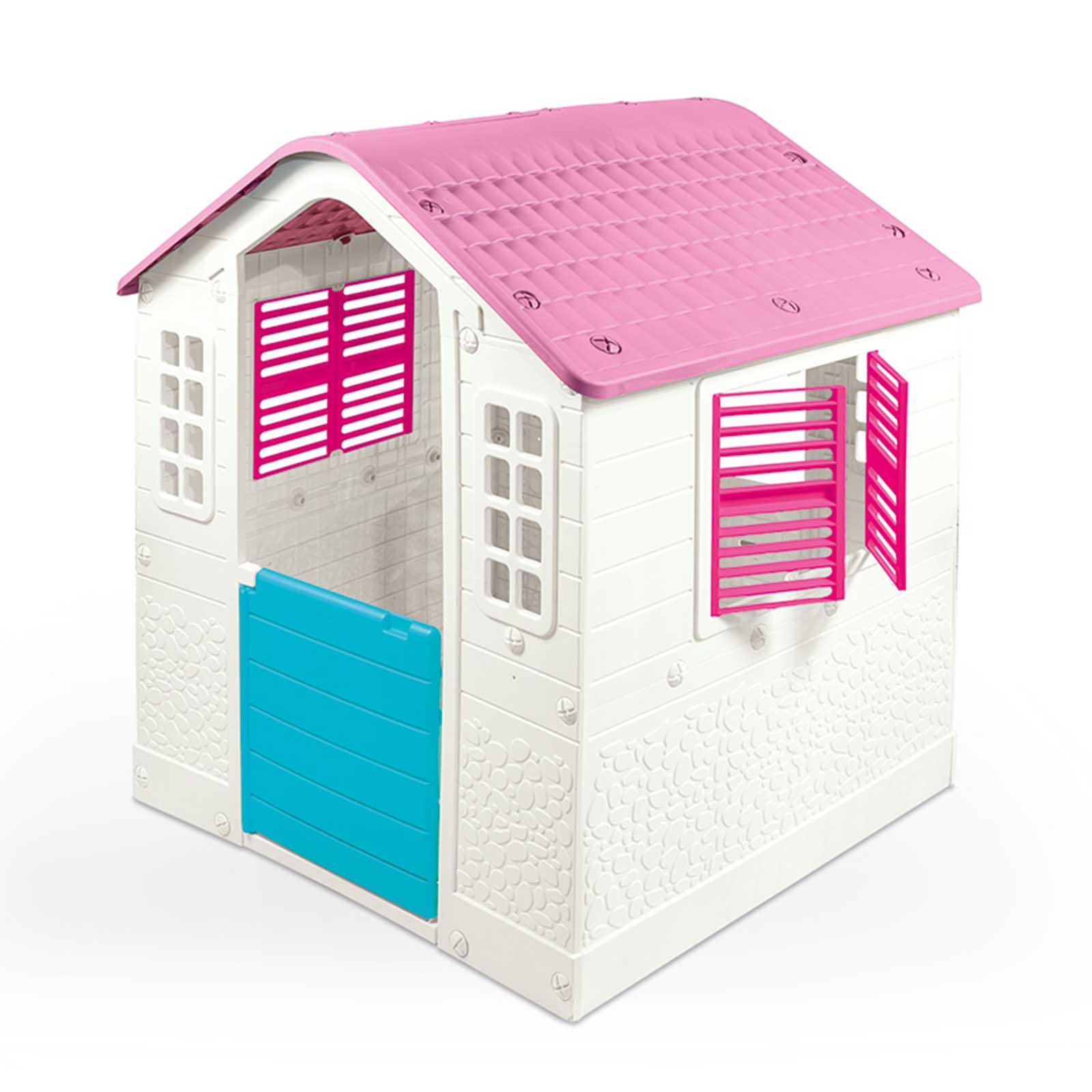 Dolu Indoor Outdoor My First Playhouse with Post Box Cat Flap