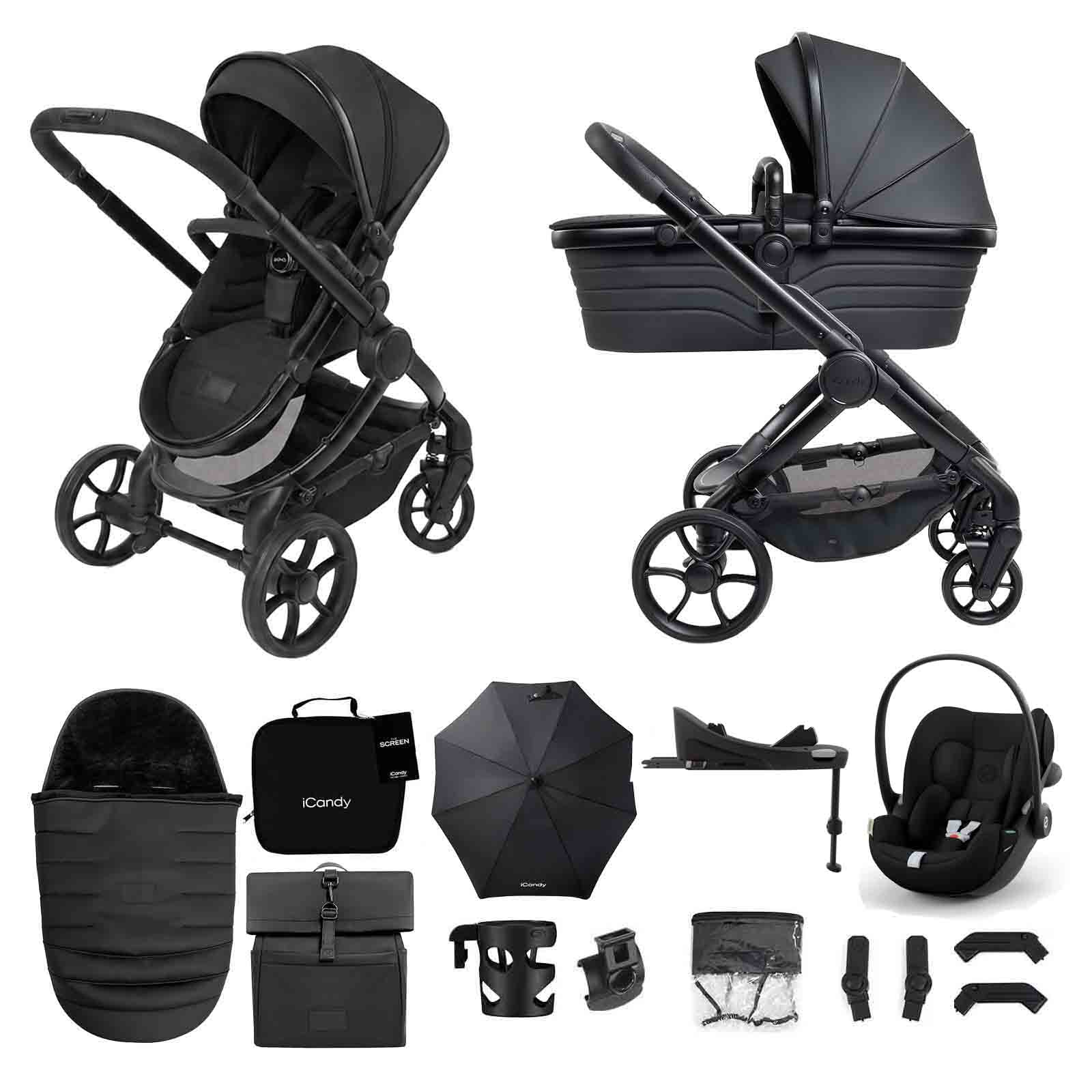 7 STUDIO Travel System Cloud G Car Seat & Base G 13 Piece Bundle Zenith
