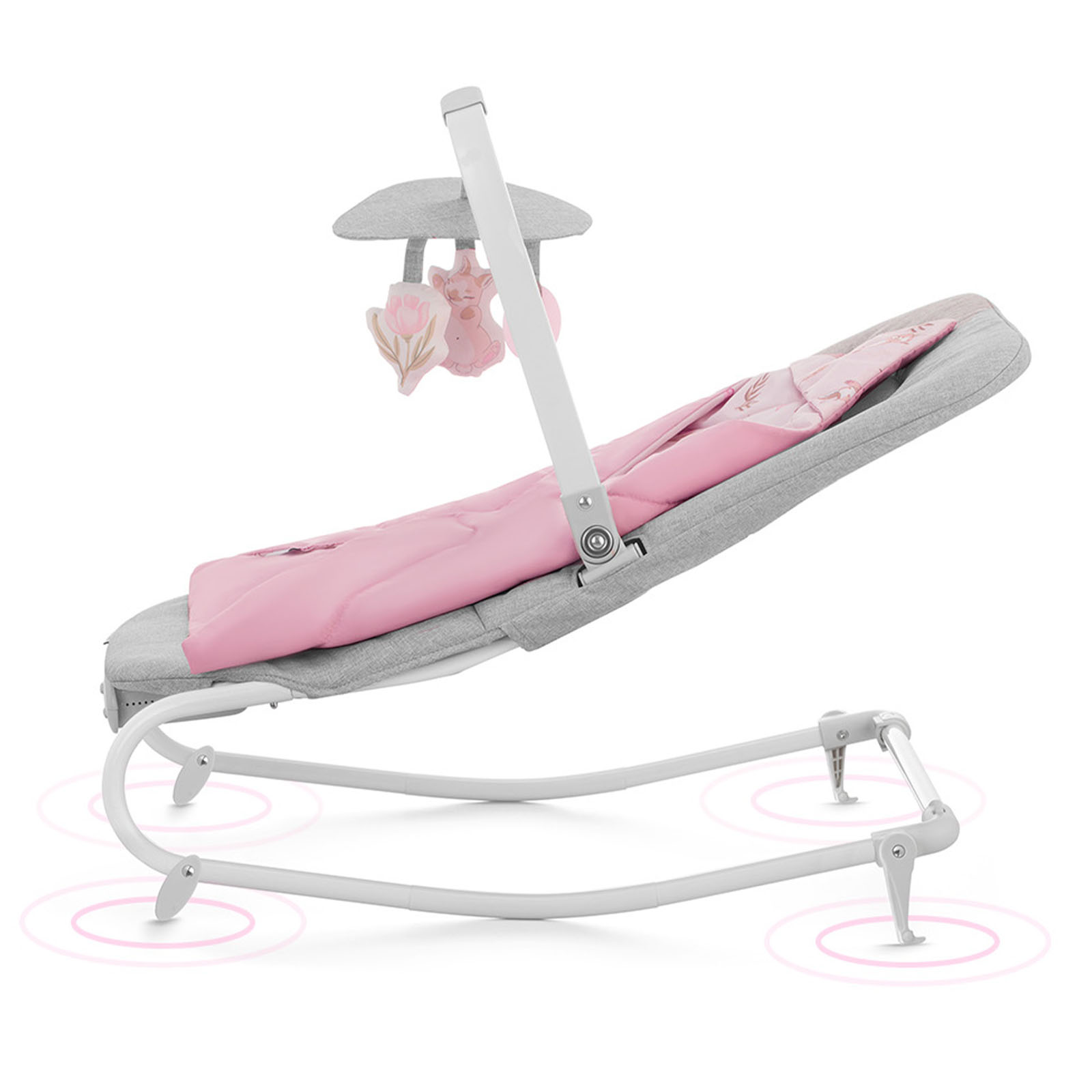 Kinderkraft Felio 2 Bouncer & Rocker – Pink | The Nursery Store
