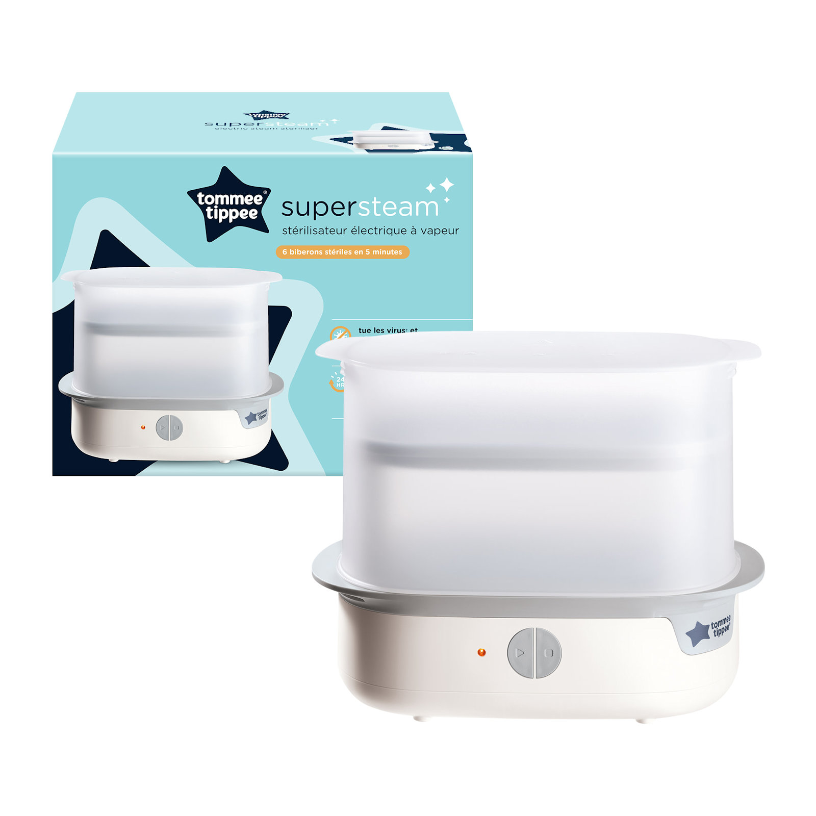 Tommee Tippee Super Steam Advanced Electric Steriliser White The Nursery Store