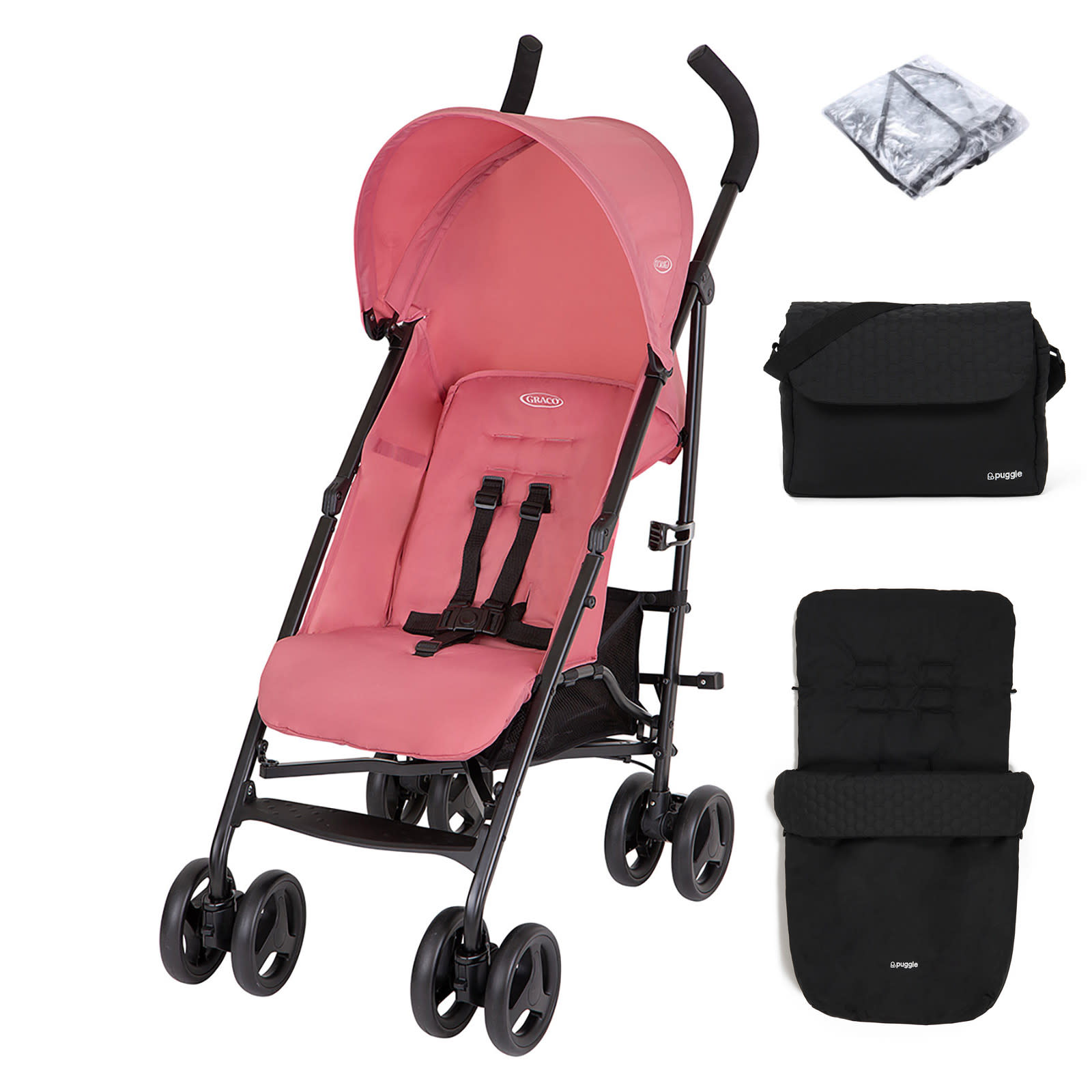 Lightweight stroller with footmuff best sale