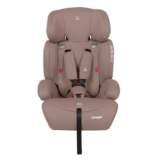 Puggle Maxi Gro Comfort Group 1/2/3 Eco Car Seat - Truffle (9 Months-12 Years)