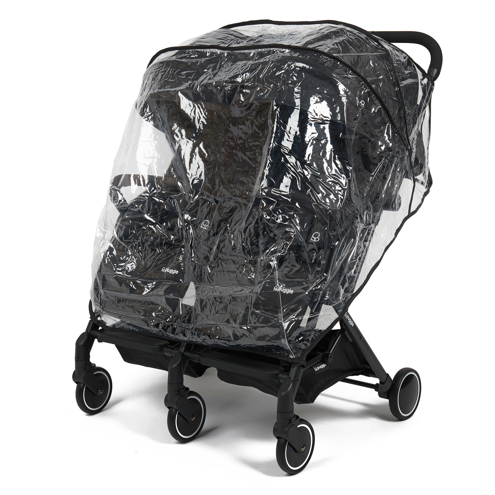 Puggle Universal Twin Double Stroller Rain Cover Clear The Nursery Store