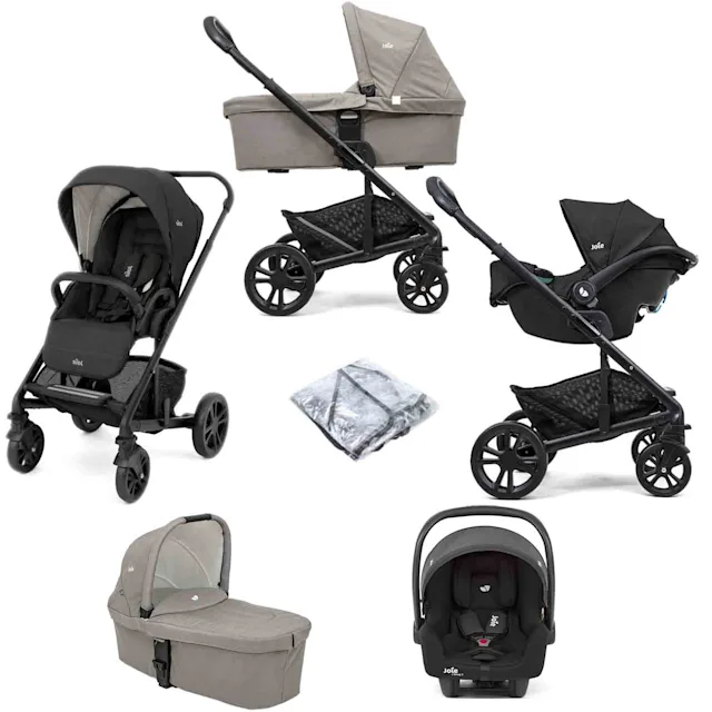 Joie Chrome Travel System with i-Snug 2 Car Seat - Shale