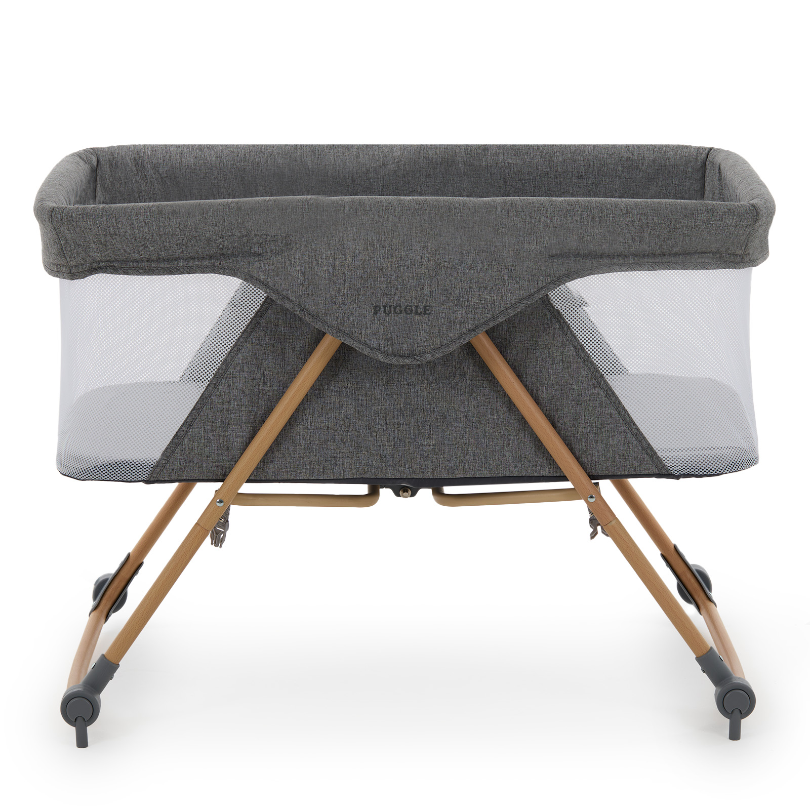 Puggle Sleepy XL Folding Bedside Rocking Crib with Carry Bag
