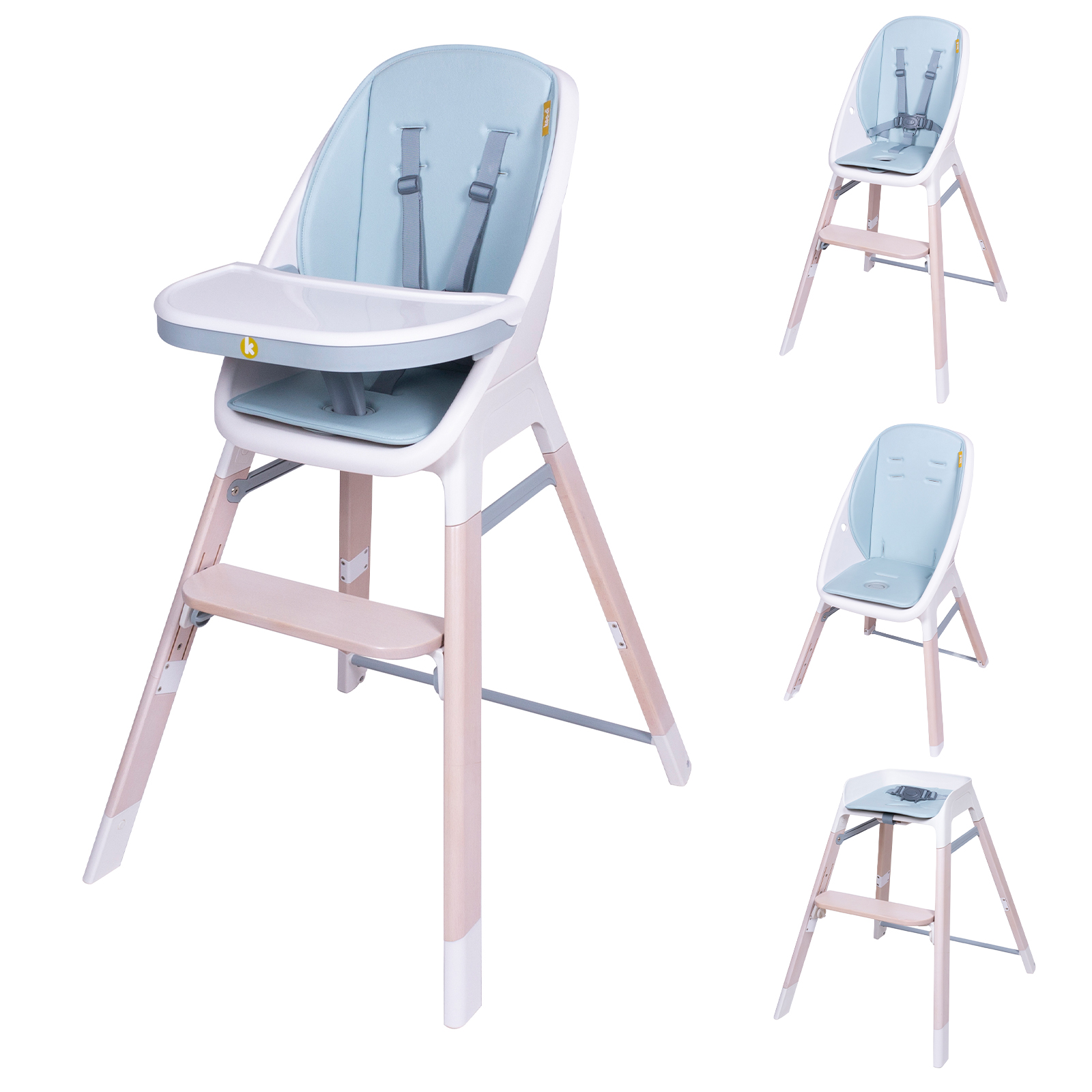 Tiny Taster 3 1 Wooden Highchair Spring Water