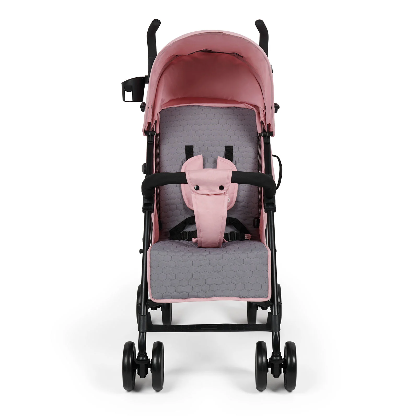 Puggle Litemax Pushchair with Rain Cover Cupholder Universal Footmuff Changing Bag with Mat Vintage Pink The Nursery Store