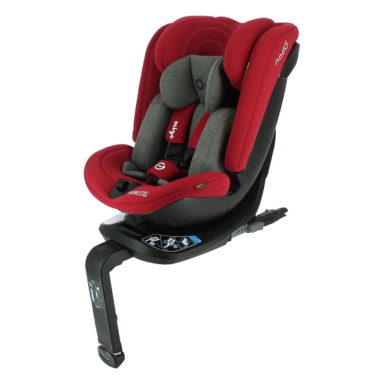 Migo O12 I size Group 0 1 2 3 Car Seat Stone Red 0 12 Years The Nursery Store