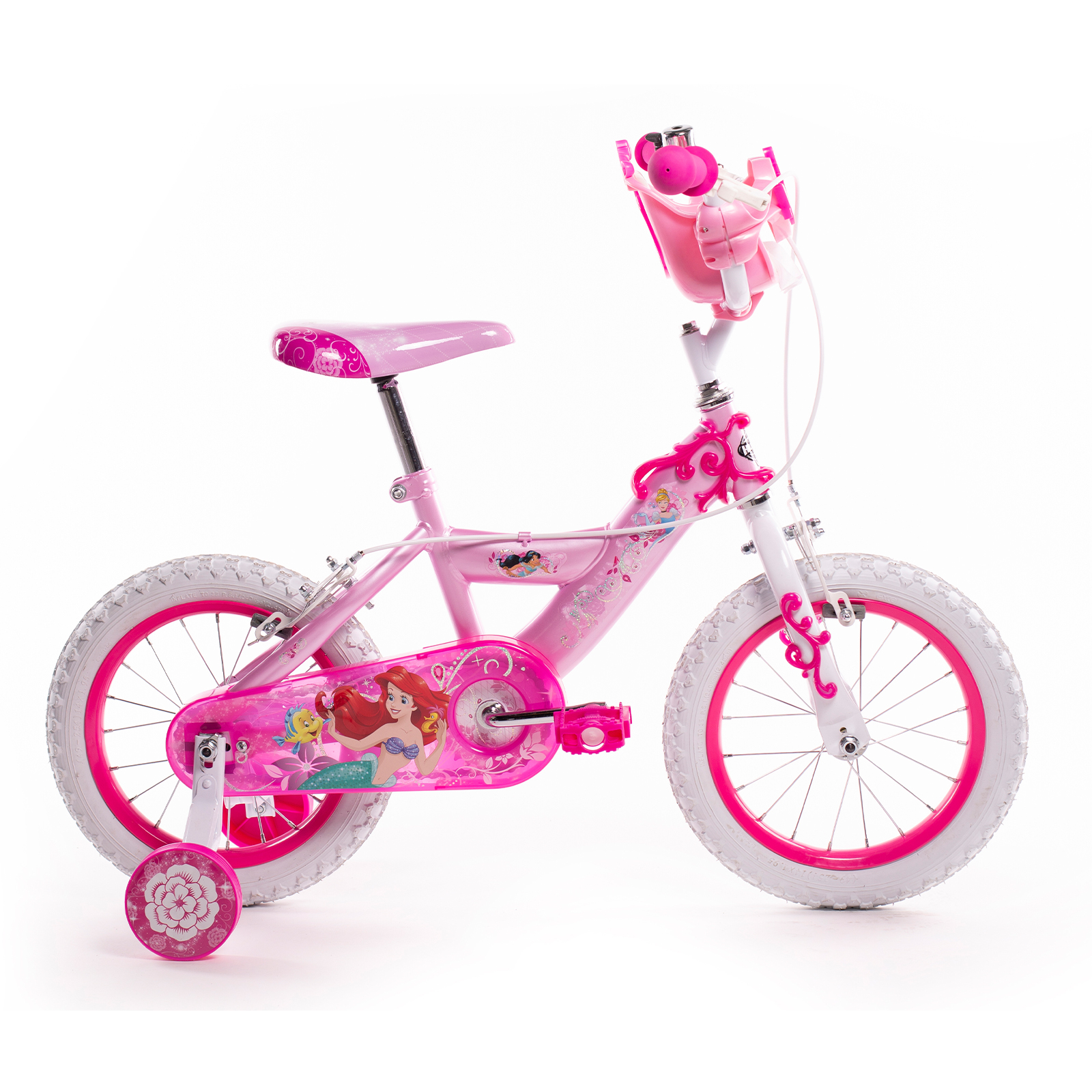 Huffy Disney Princess 14 Inch Kids Bike (4-6 Years) Pink The