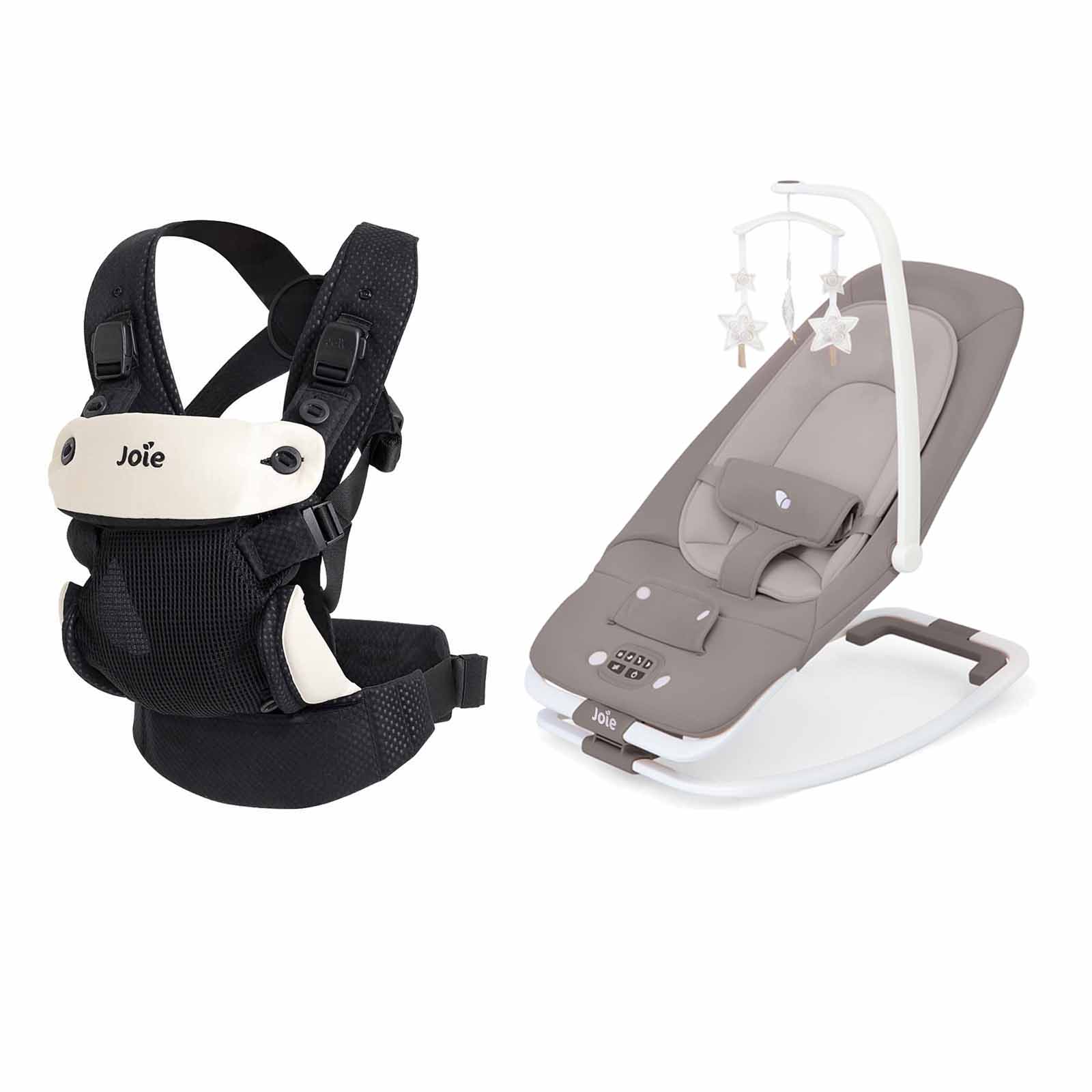 Dreamer Bouncer & Savvy Carrier Walnut Jett
