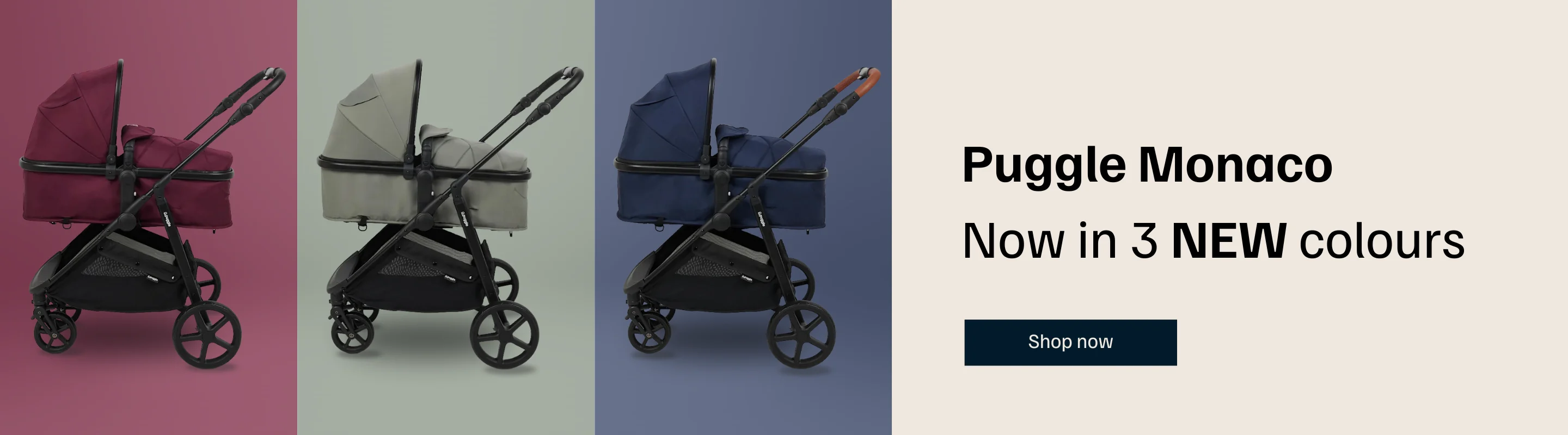 Puggle Monaco - now in 3 new colours