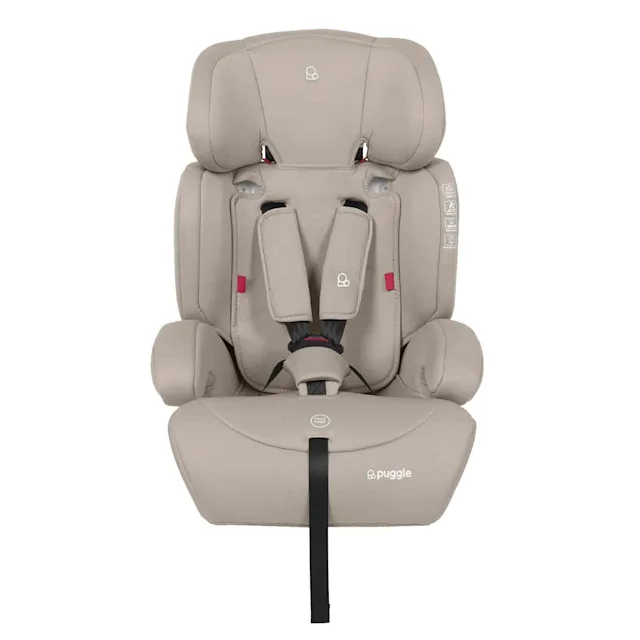 Puggle Maxi Gro Comfort Group 1/2/3 Eco Car Seat - Cashmere (9 Months-12 Years)