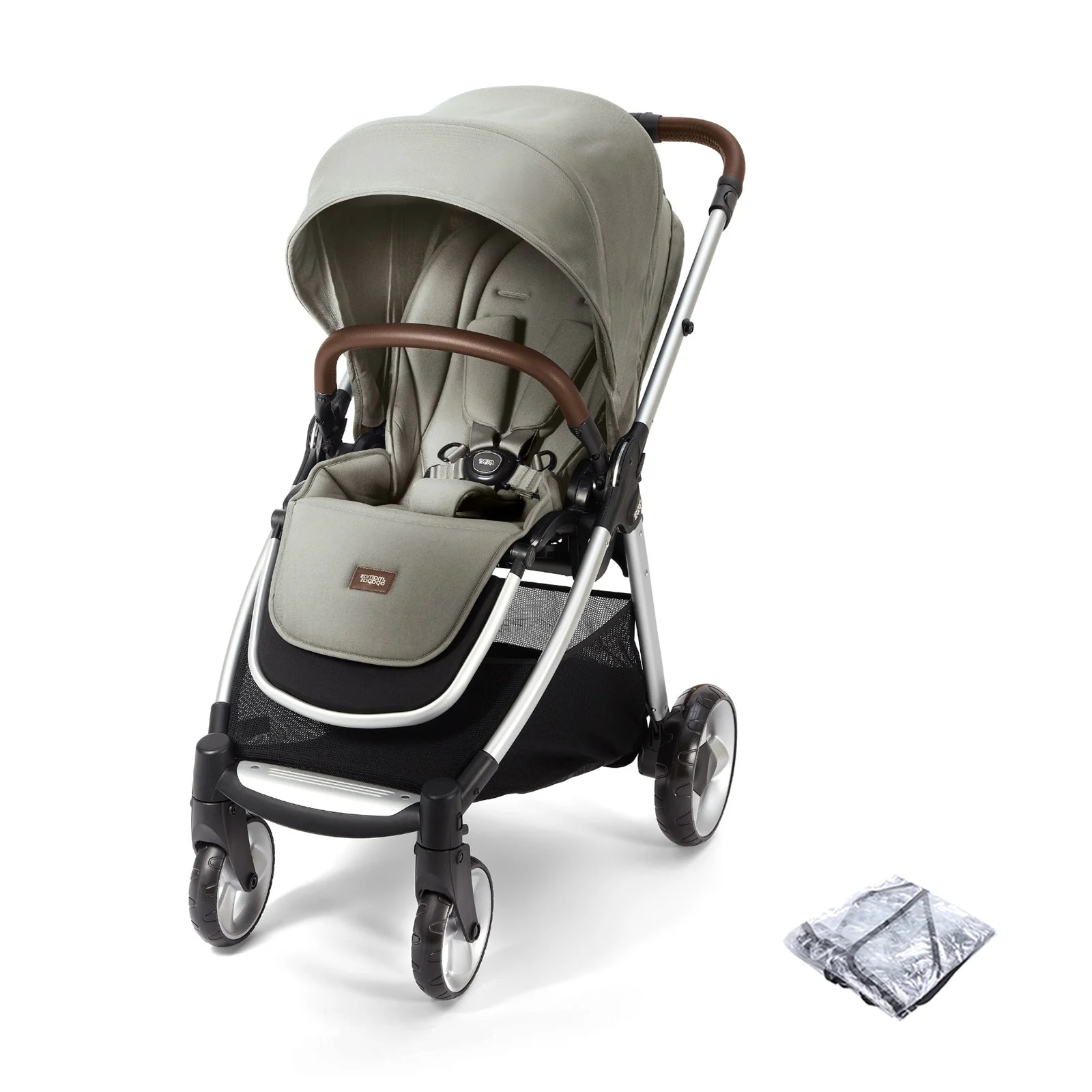 Mamas Papas Flip XT2 Pushchair with Rain Cover Sage Green The Nursery Store